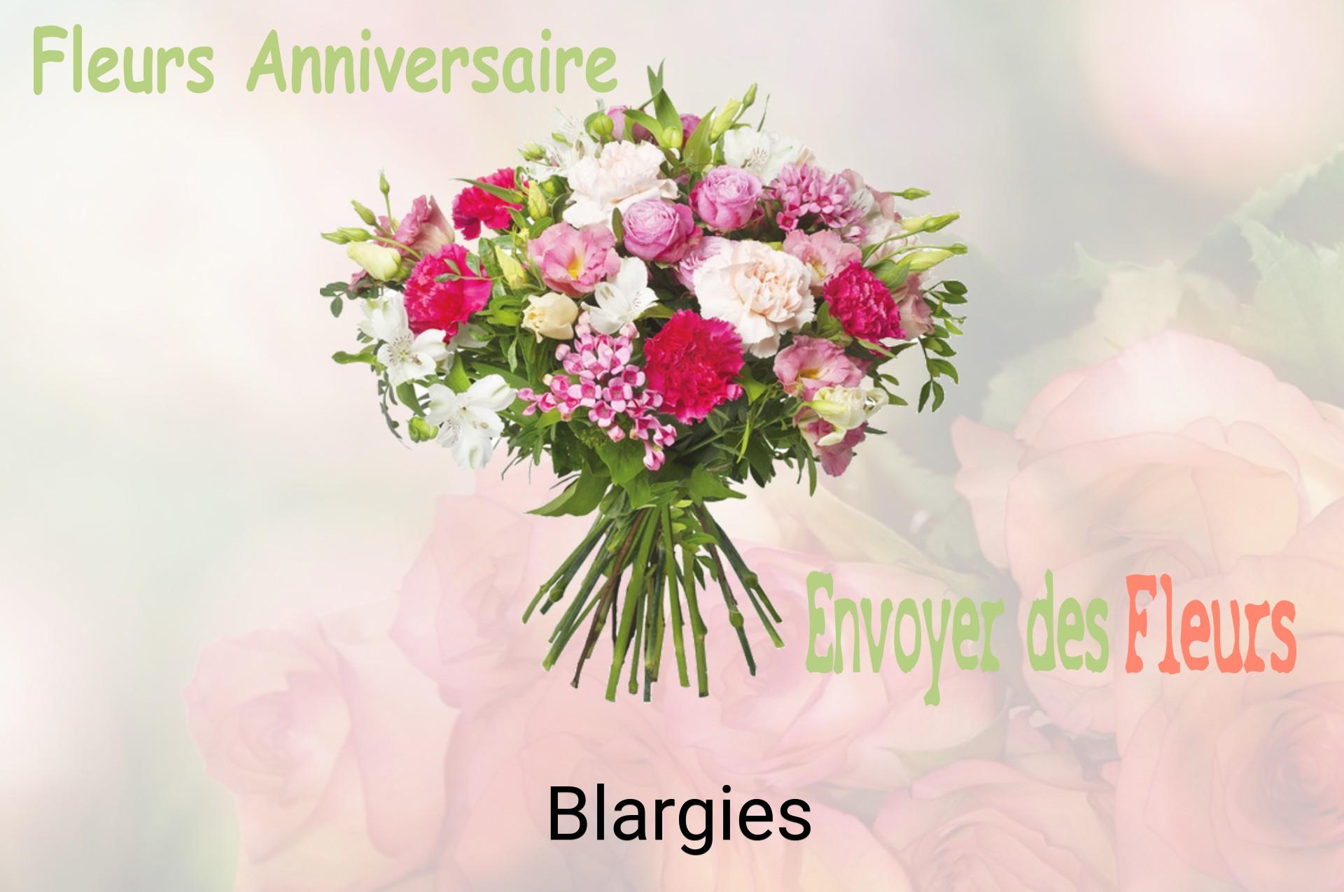 Bouquet de fleurs d’anniversaire livré à Blargies